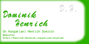 dominik henrich business card